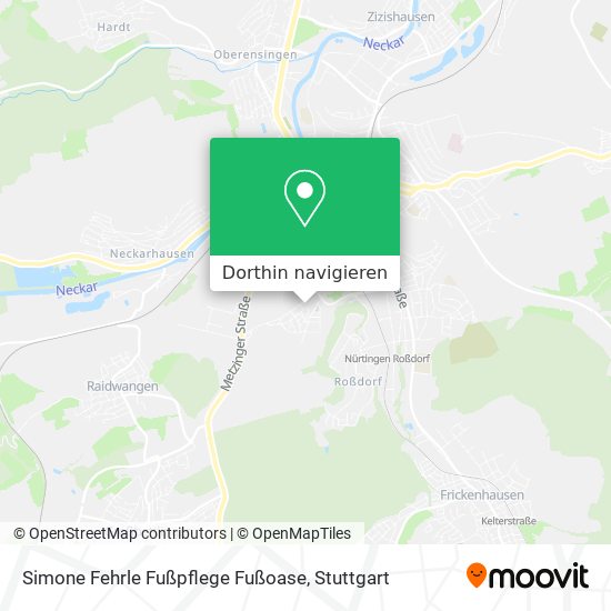 Simone Fehrle Fußpflege Fußoase Karte