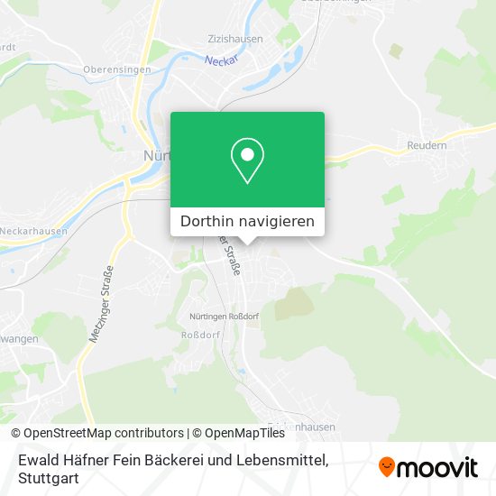 Ewald Häfner Fein Bäckerei und Lebensmittel Karte