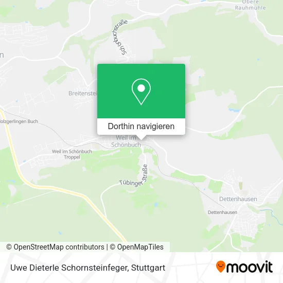 Uwe Dieterle Schornsteinfeger Karte