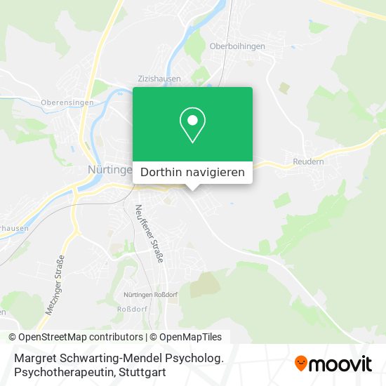 Margret Schwarting-Mendel Psycholog. Psychotherapeutin Karte