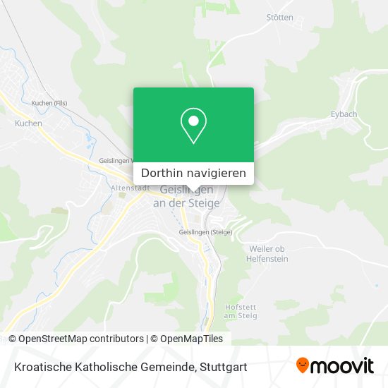 Kroatische Katholische Gemeinde Karte