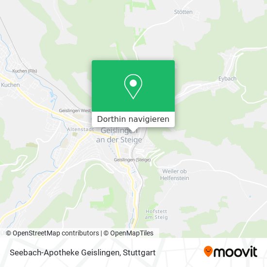 Seebach-Apotheke Geislingen Karte