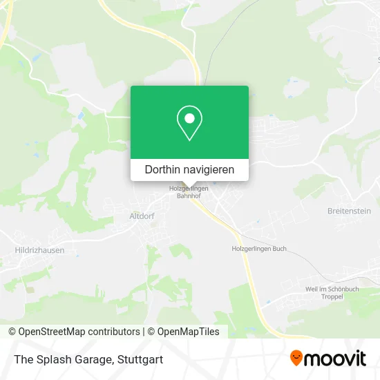 The Splash Garage Karte