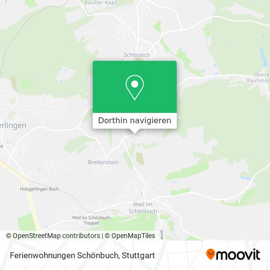 Ferienwohnungen Schönbuch Karte
