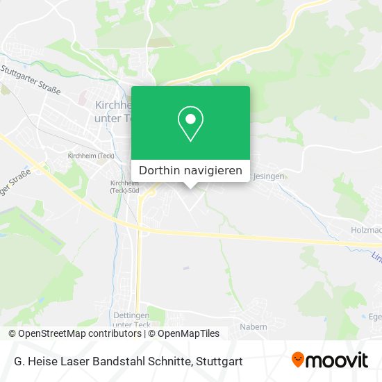 G. Heise Laser Bandstahl Schnitte Karte