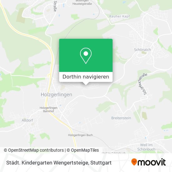 Städt. Kindergarten Wengertsteige Karte