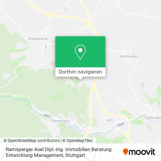 Ramsperger Axel Dipl.-Ing. Immobilien Beratung Entwicklung Management Karte