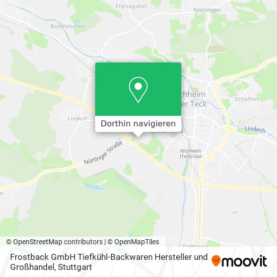 Frostback GmbH Tiefkühl-Backwaren Hersteller und Großhandel Karte