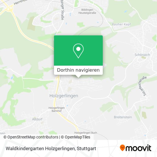Waldkindergarten Holzgerlingen Karte