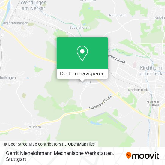 Gerrit Niehelohmann Mechanische Werkstätten Karte