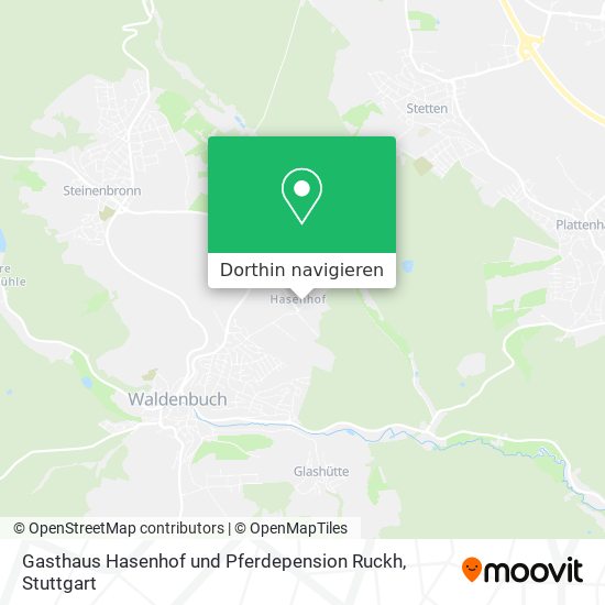 Gasthaus Hasenhof und Pferdepension Ruckh Karte