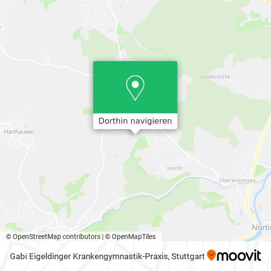 Gabi Eigeldinger Krankengymnastik-Praxis Karte