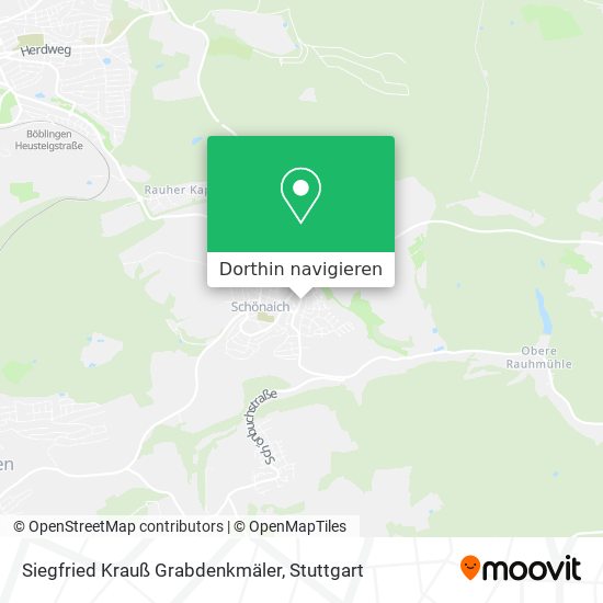 Siegfried Krauß Grabdenkmäler Karte