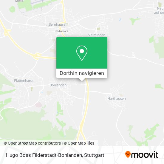 Hugo Boss Filderstadt-Bonlanden Karte