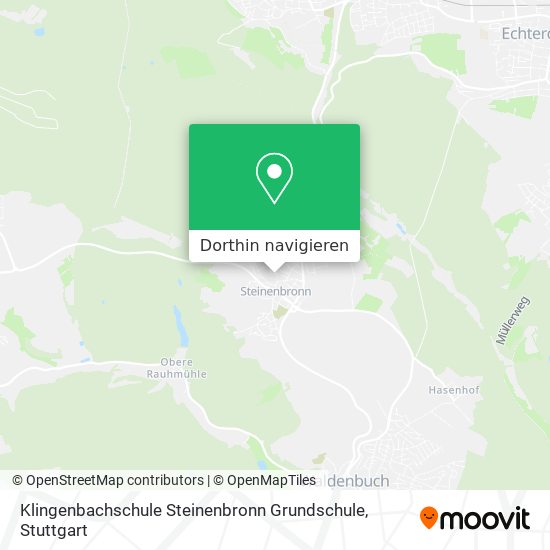 Klingenbachschule Steinenbronn Grundschule Karte