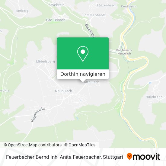Feuerbacher Bernd Inh. Anita Feuerbacher Karte