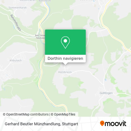 Gerhard Beutler Münzhandlung Karte