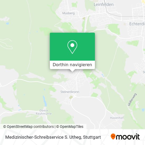 Medizinischer-Schreibservice S. Utheg Karte