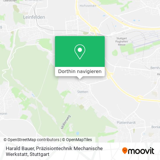 Harald Bauer, Präzisiontechnik Mechanische Werkstatt Karte