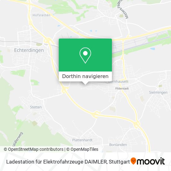 Ladestation für Elektrofahrzeuge DAIMLER Karte
