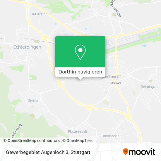 Gewerbegebiet Augenloch 3 Karte