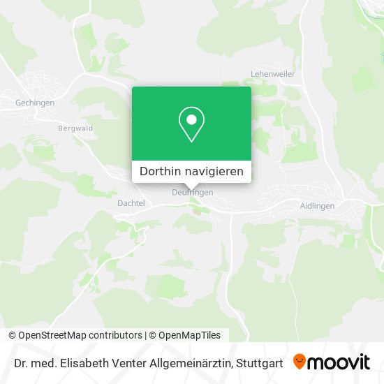 Dr. med. Elisabeth Venter Allgemeinärztin Karte