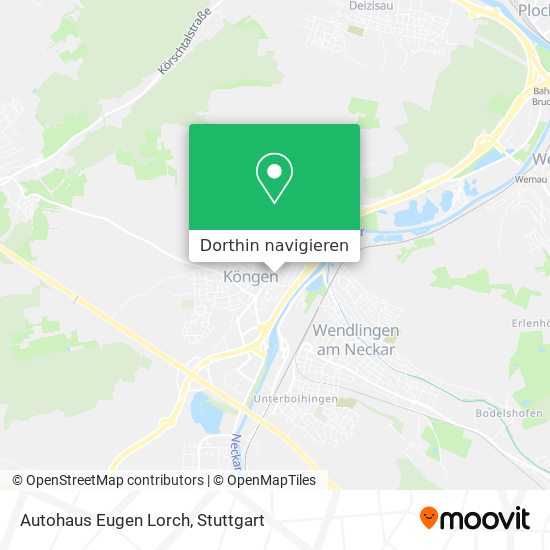 Autohaus Eugen Lorch Karte