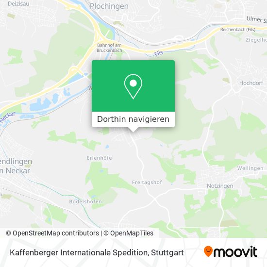 Kaffenberger Internationale Spedition Karte