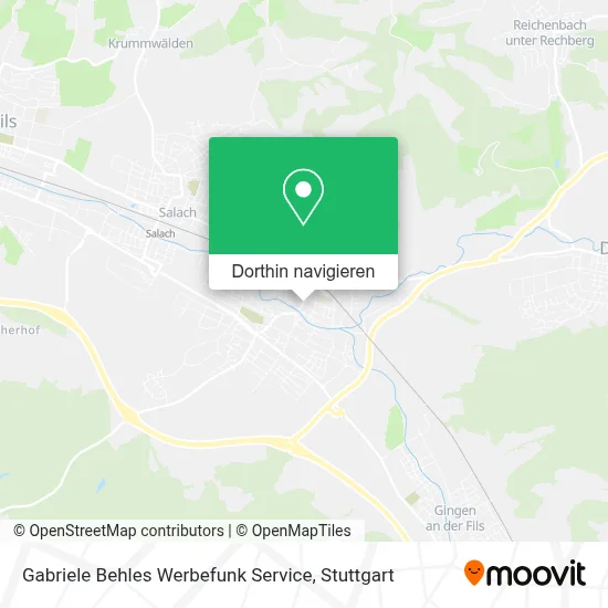 Gabriele Behles Werbefunk Service Karte