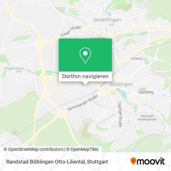 Randstad Böblingen Otto-Liliental Karte