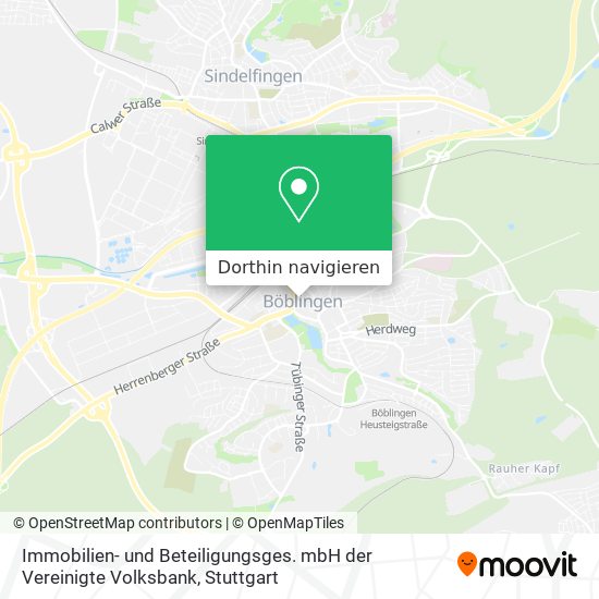 Immobilien- und Beteiligungsges. mbH der Vereinigte Volksbank Karte