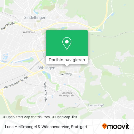 Luna Heißmangel & Wäscheservice Karte