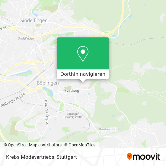 Krebs Modevertriebs Karte