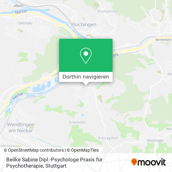Beilke Sabine Dipl.-Psychologe Praxis für Psychotherapie Karte