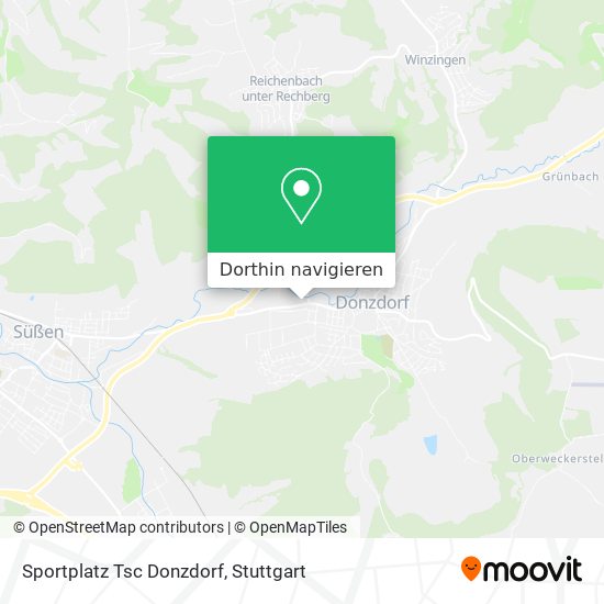 Sportplatz Tsc Donzdorf Karte