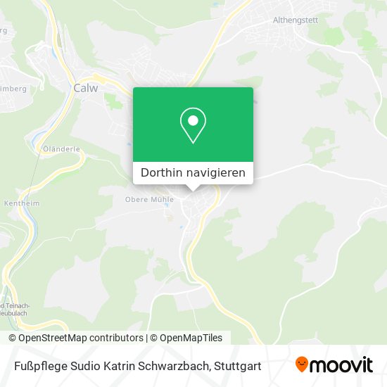 Fußpflege Sudio Katrin Schwarzbach Karte