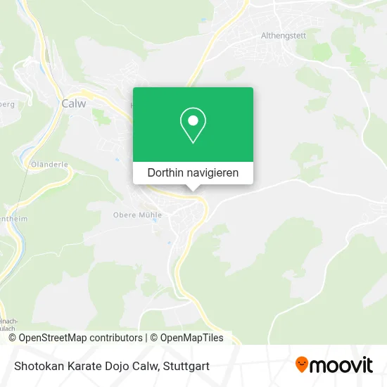 Shotokan Karate Dojo Calw Karte