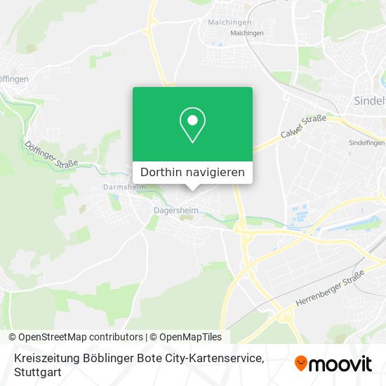 Kreiszeitung Böblinger Bote City-Kartenservice Karte