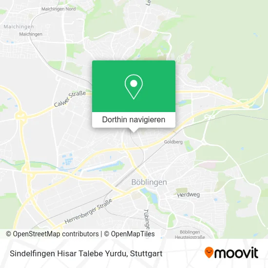 Sindelfingen Hisar Talebe Yurdu Karte