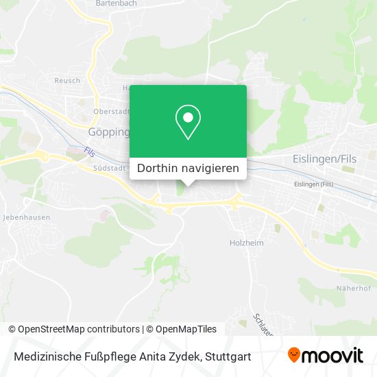 Medizinische Fußpflege Anita Zydek Karte