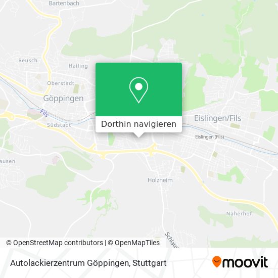 Autolackierzentrum Göppingen Karte