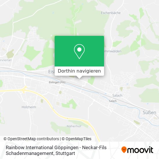 Rainbow International Göppingen - Neckar-Fils Schadenmanagement Karte