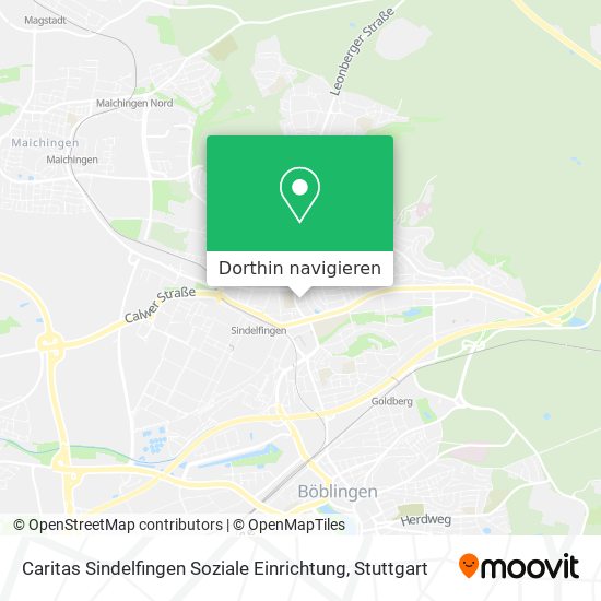 Caritas Sindelfingen Soziale Einrichtung Karte