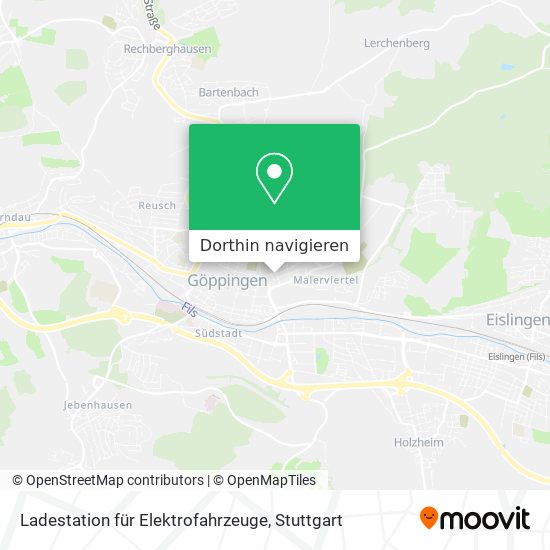 Ladestation für Elektrofahrzeuge Karte