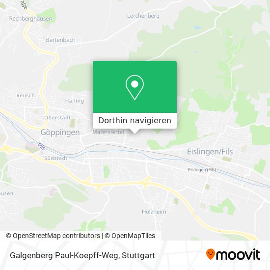 Galgenberg Paul-Koepff-Weg Karte