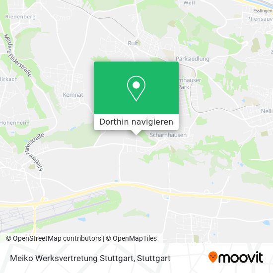 Meiko Werksvertretung Stuttgart Karte