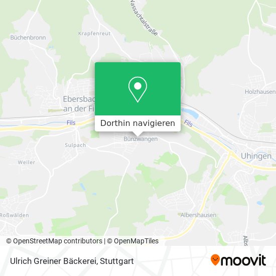 Ulrich Greiner Bäckerei Karte