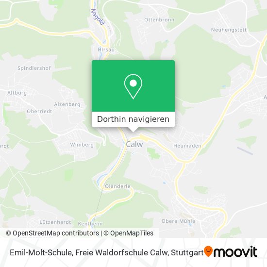 Emil-Molt-Schule, Freie Waldorfschule Calw Karte