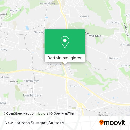 New Horizons Stuttgart Karte