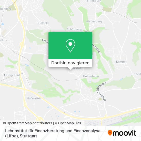 Lehrinstitut für Finanzberatung und Finanzanalyse (Lifba) Karte